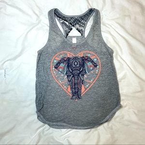 No boundaries tank top elephant print